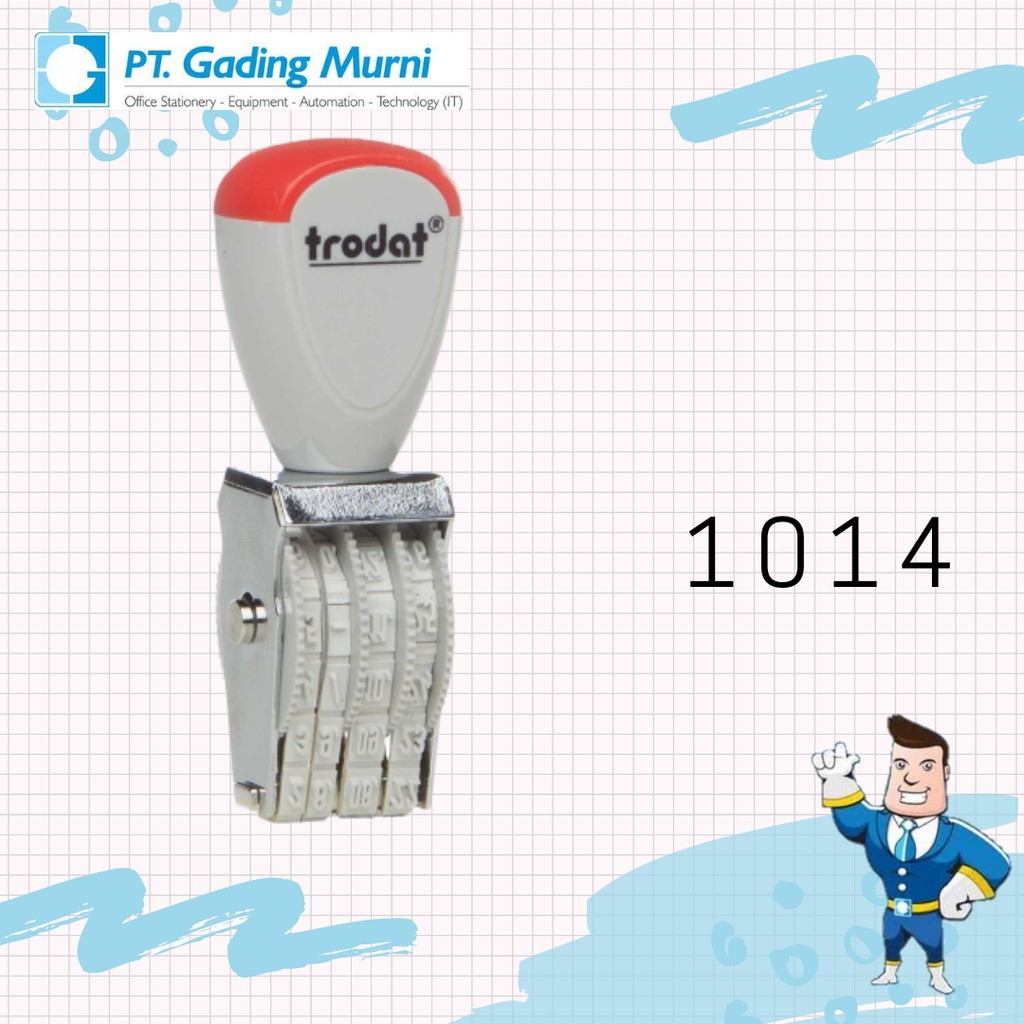 

TRODAT STEMPEL TANGGAL 1014 STD LINE DATER 4 MM