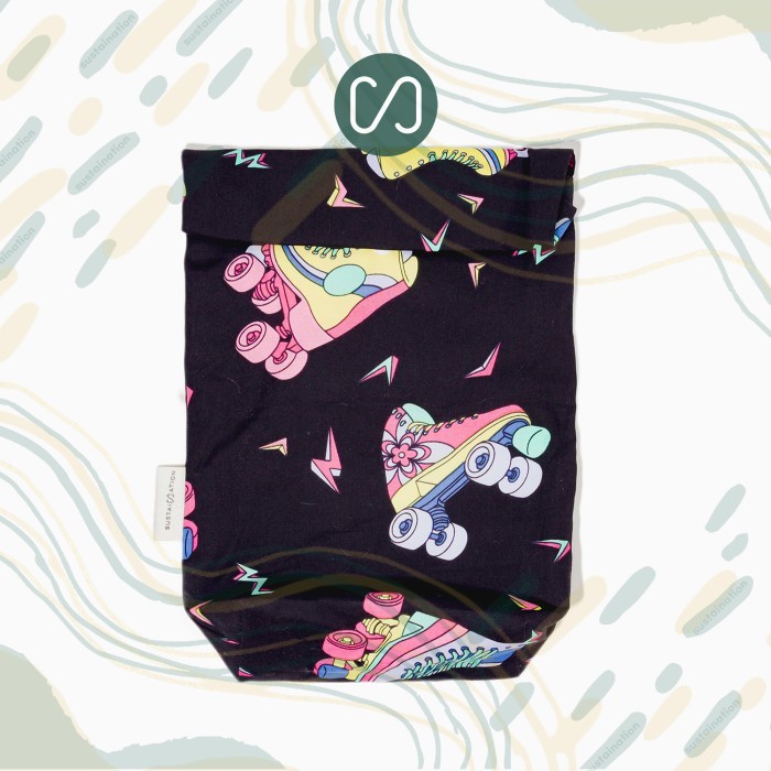 

Sustaination Reusable Snack Bag - Kantung Jajanan Pakai Ulang - Sepatu Roda