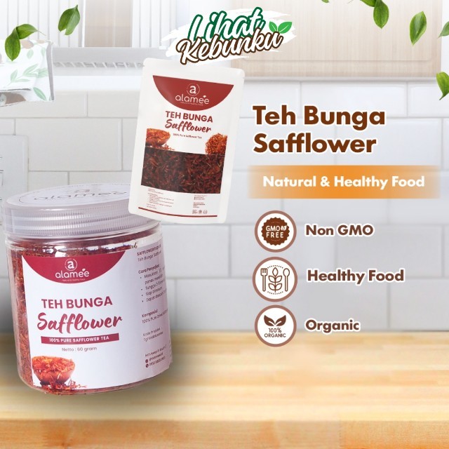 

ALAMEE Teh Bunga Safflower Saff Flower Tea Herbal Alami Organik Kering LIHAT KEBUNKU