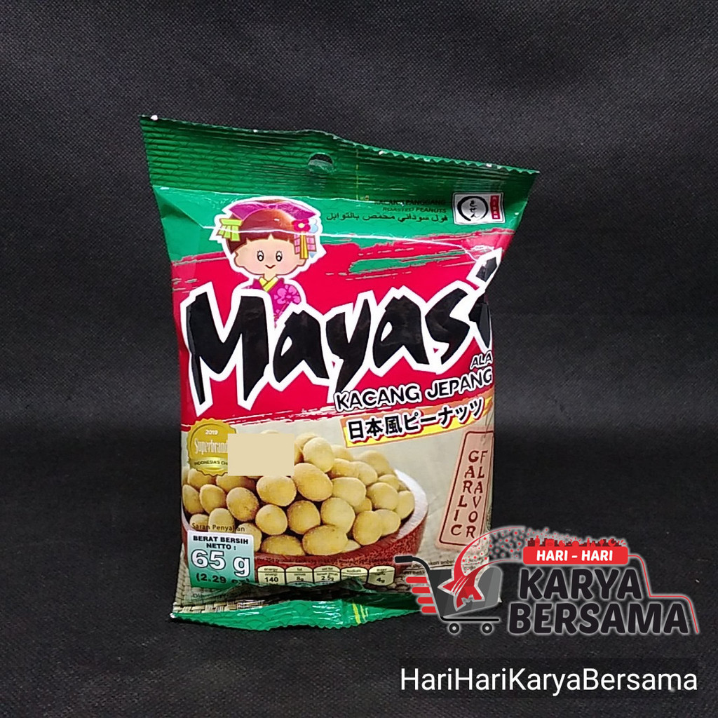 

MAKANAN RINGAN KACANG MAYASI JEPANG RASA BAWANG 65GR