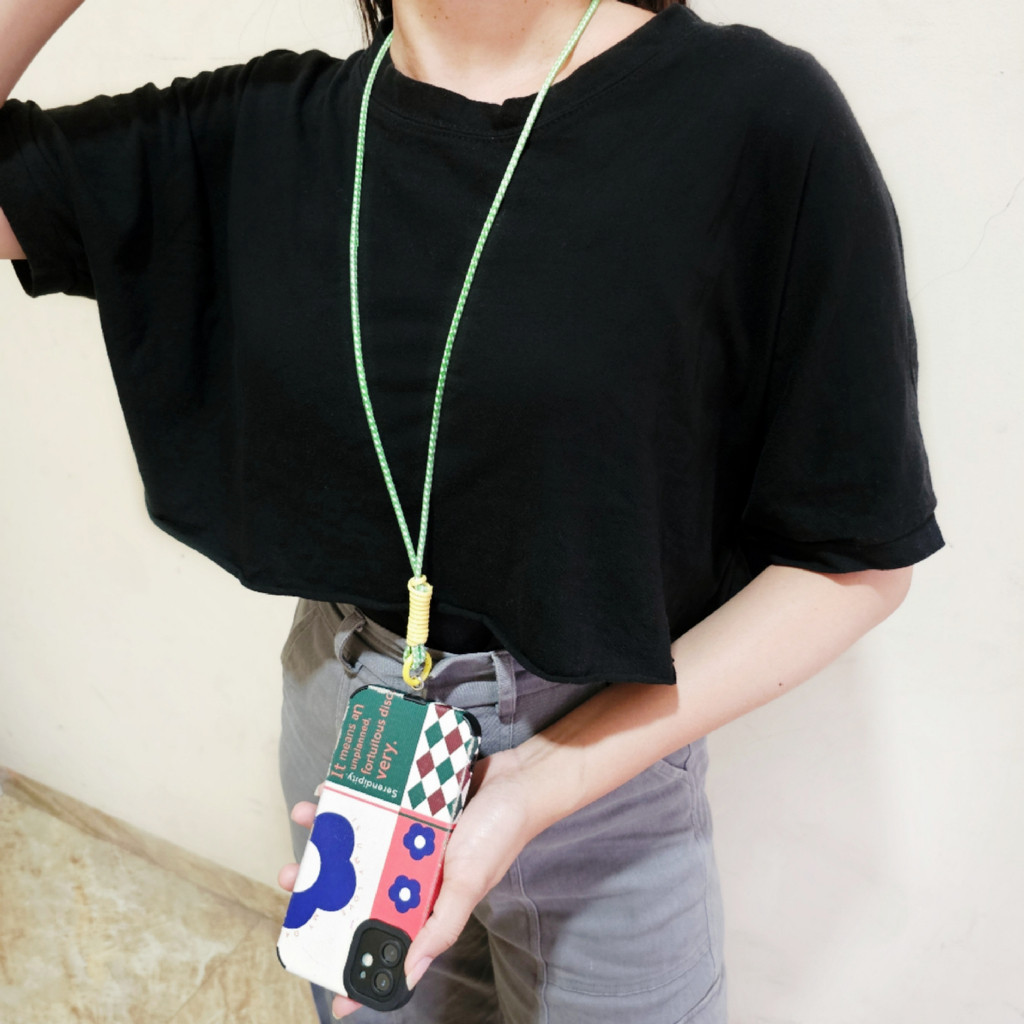 (Sudah Termasuk MIka Gantungan HP) Part 3 Lanyard HP Tali Gantungan Leher Model Nagita / Tali Sling 