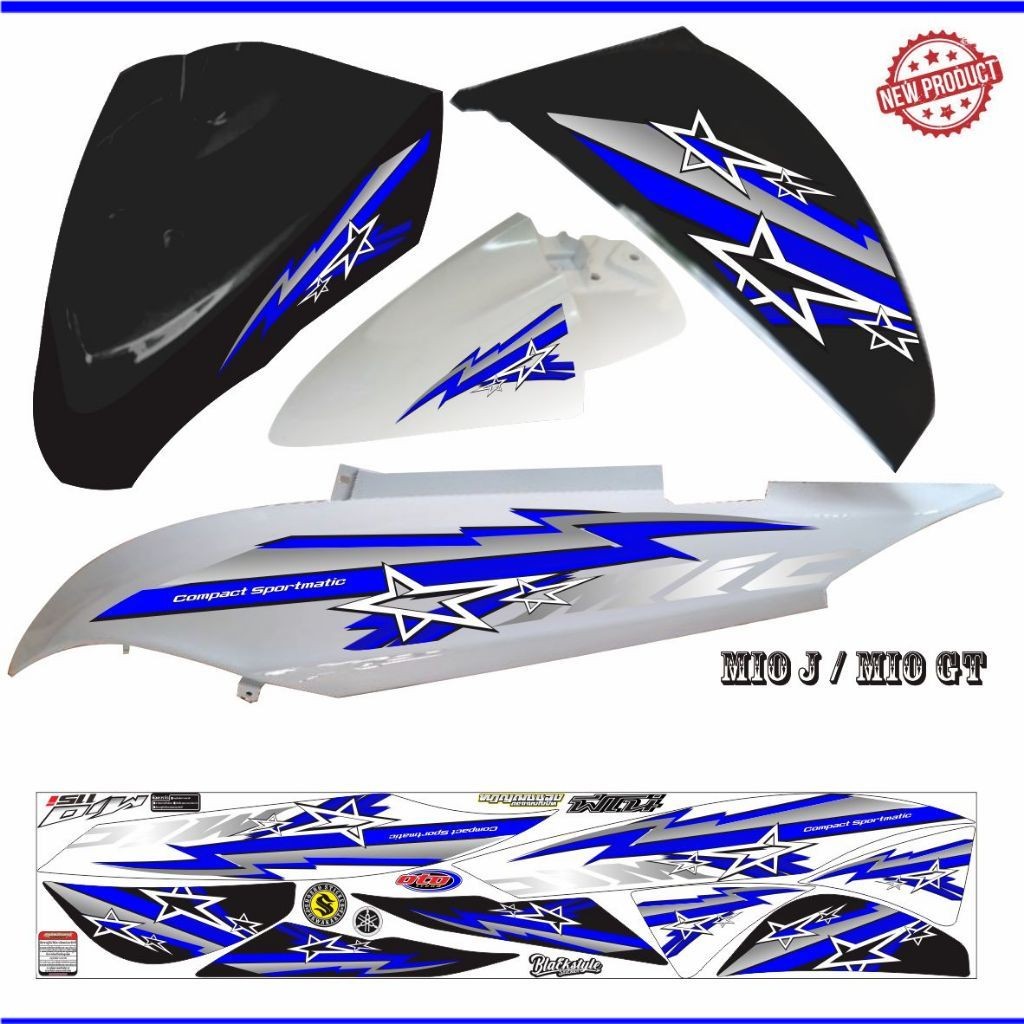 STRIPING KEREN MOTOR MIO J / STIKER MIO GT POLET MOTIF KEREN