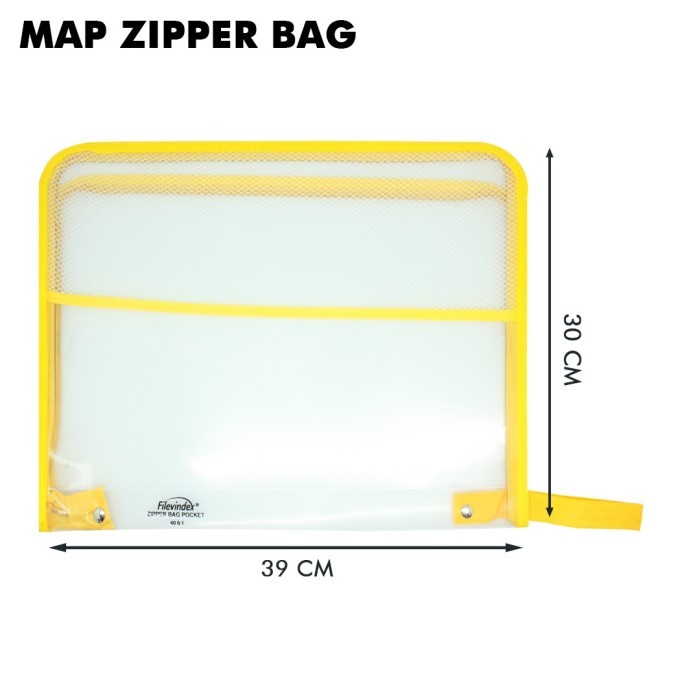 

Map Zipper Bag Warna KUNING / YELLOW