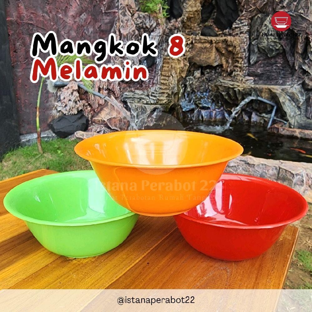 (24 PCS) MANGKOK PLASTIK MELAMIN 2 LUSIN MURAH TEBAL / MANGKOK PLASTIK LUSINAN
