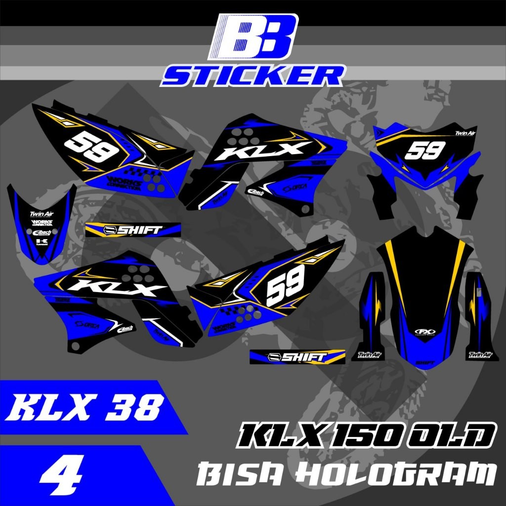 Striping Klx Lama Stiker Klx Lama Klx 150 Spakbor Belakang Pendek Klx