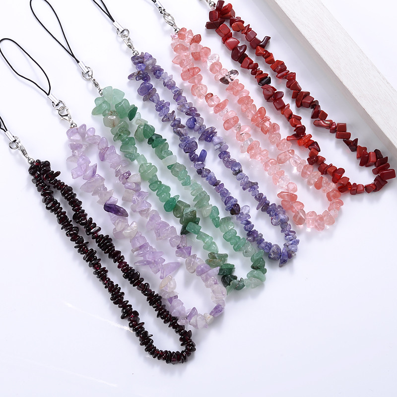 

Fashion Creative Gravel Mobile Phone Chain Classic Beaded Phone Strap Lanyard Hanging Chain For Women Girls Anti-Lost Jewelry