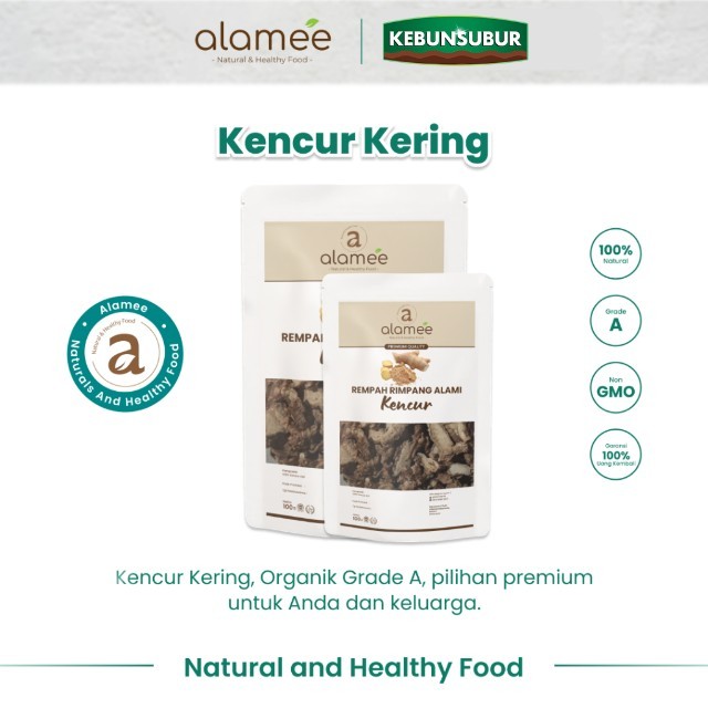 

ALAMEE Kencur Iris Kering Dried Spice Galangal Rempah Rimpang Organik Kebunsubur Kebunsubur