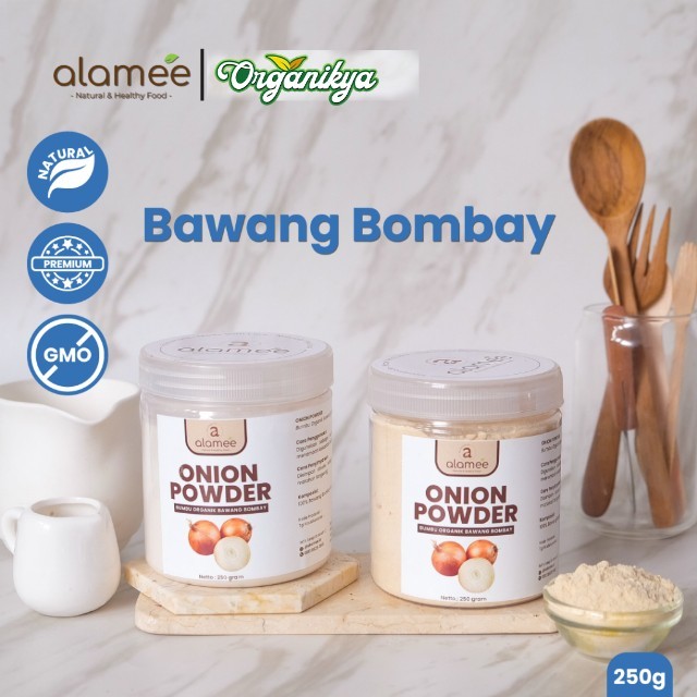 

Bumbu Bawang Bombay Bombai Bubuk Onion Powder Rempah Bubuk Dapur Organik Murni Asli Tanpa Campuran organikya