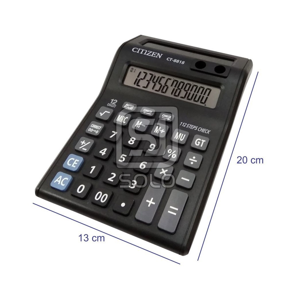 

Kalkulator 12 Digit Destop 2 Layar CT-2000TV CT-8818 CT-8122-120 CT-8122-12 CT-8585-120