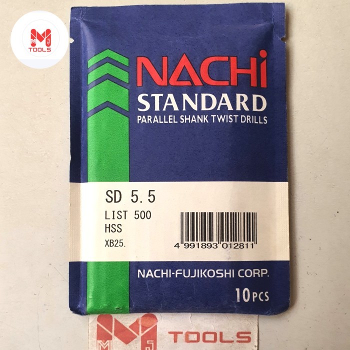 Mata Bor Besi NACHI 5,5mm - Mata Bos HSS Besi NACHI  - NACHI Mata Bor Besi