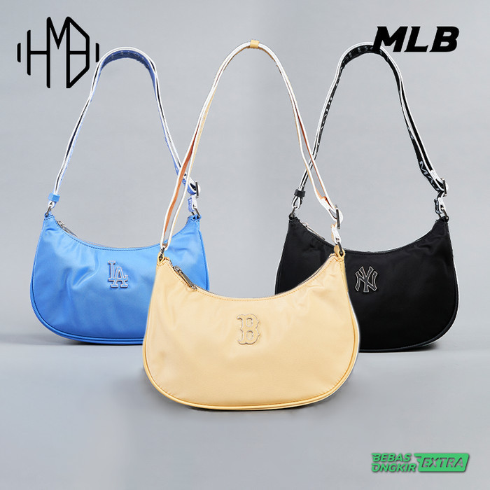 MLB Korea Nylon V2 Hobo Bag LA Dodgers NY Yankees Boston Red Sox