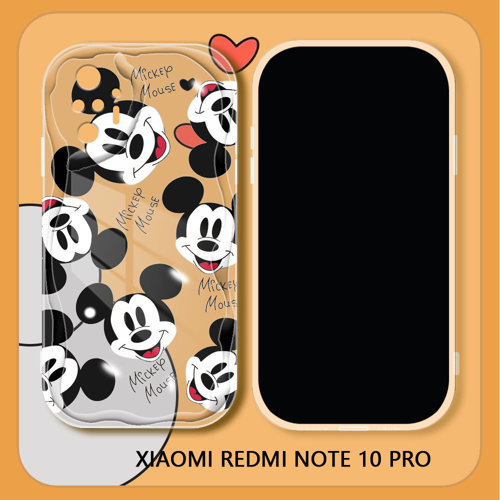 Case Hp Xiaomi Redmi Note 10 Pro Max Note 10S Note10 4G 5G Cartoon Mickey Minnie Mouse Couple Phone 