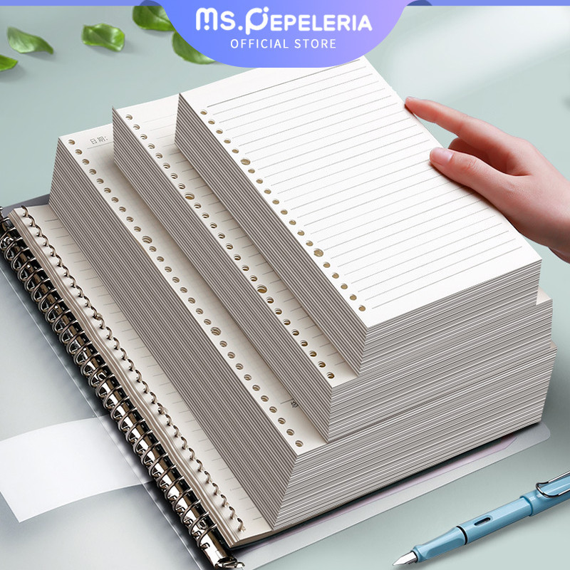 

Notebook refill Line & Blank KERTAS/Notebook Refill 4 Varian ISI BINDER A5/B5 LOOSE LEAF 6/20/26 LUBANG 6 RING-Ms.Pepeleria