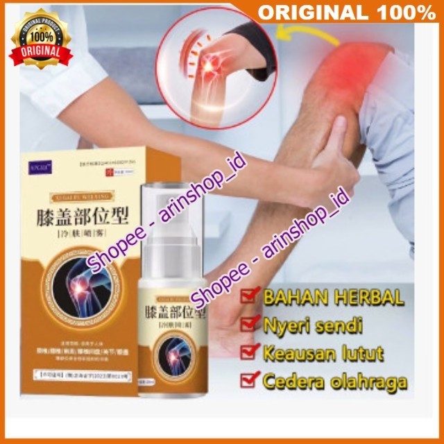 Knee Spray APGAR Semprodan Pereda Nyeri Lutut 100% ORIGINAL