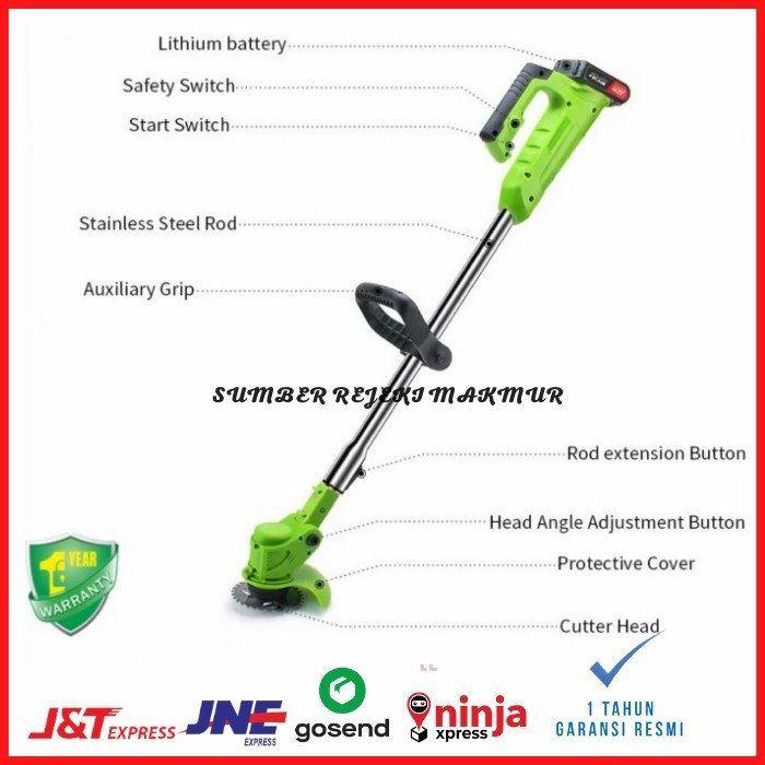 Mesin Potong Rumput Portable Alat Pemotong Rumput Tanpa Kabel Original