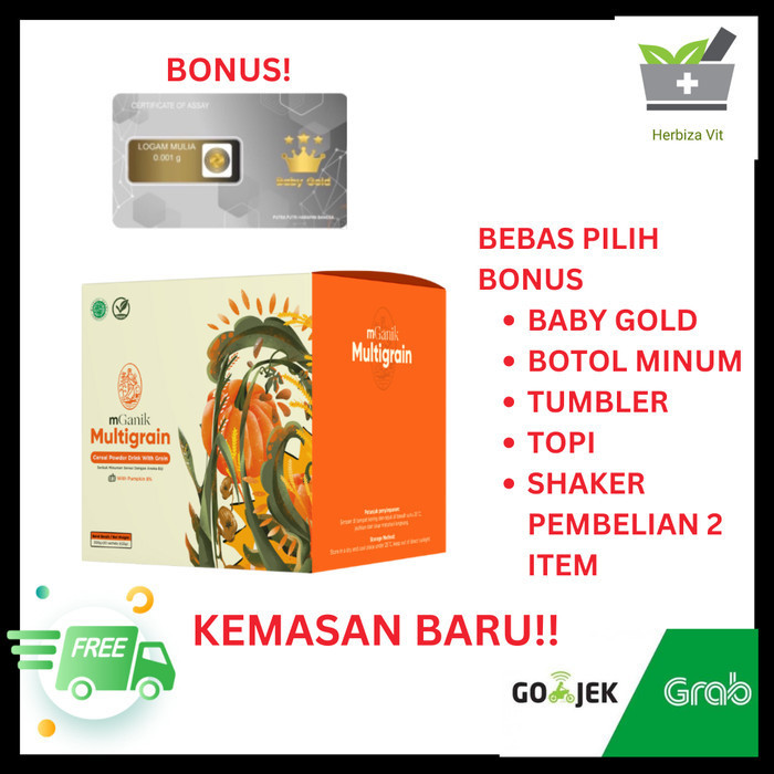 

Baru !! Mganik Multigrain 500gr - Kemasan Baru! Obat Diabet dan Kolesterol