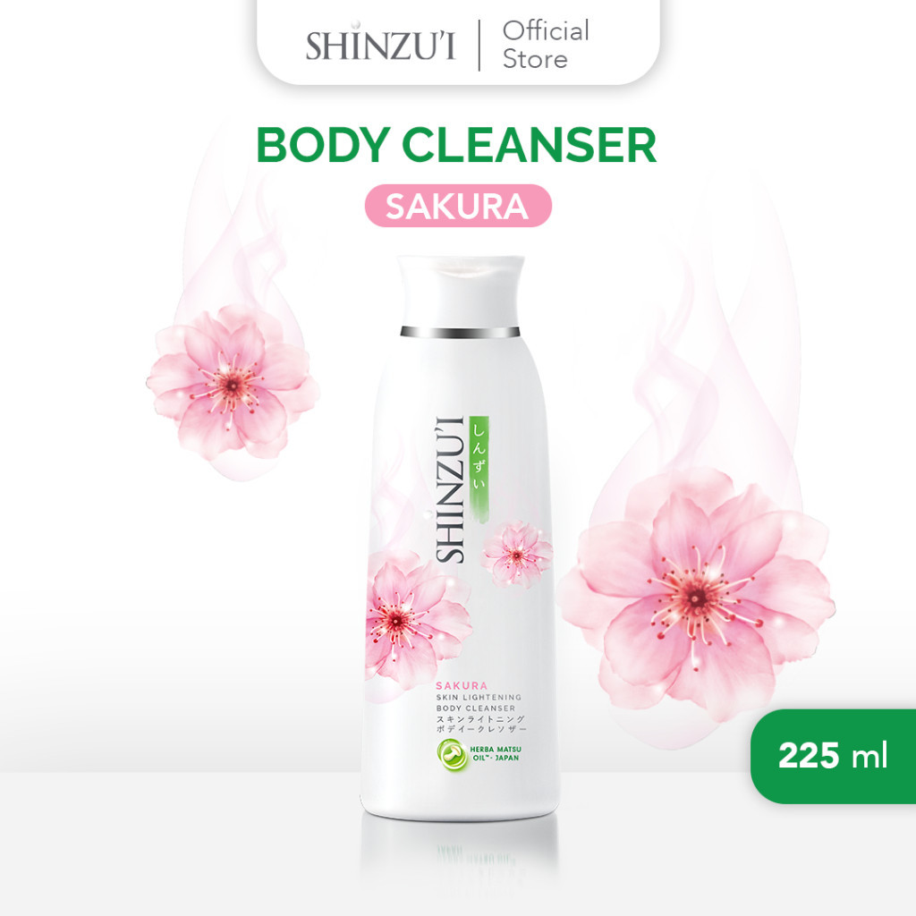 Shinzui Sabun Cair Sakura 225ml | sabun cair SHINZUI