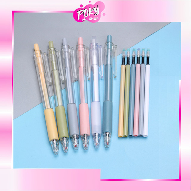 

POKY - S6054 Pena Gel Hitam Polos / Bolpoin Hitam Polos / Pena Hitam Gel 0.5 mm Transparan / Bolpoin Transparan / Gel Pen 0.5 mm