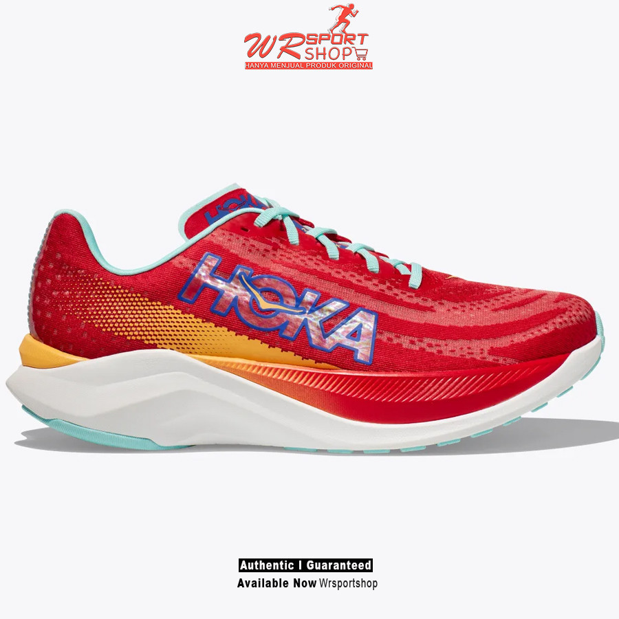 Sepatu Lari Pria Hoka Mach X Cerise Cloudless ORIGINAL