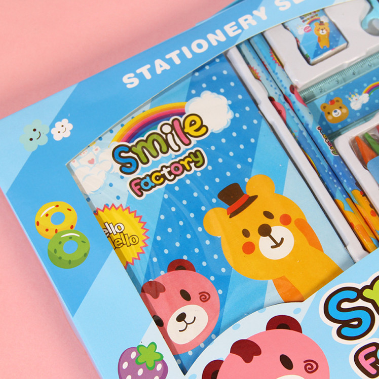 

D3W! POKY- S5982 Set Alat Tulis 8 In 1 / Set Alat Tulis Anak Motif Kartun / Set Alat Tulis 8 In 1