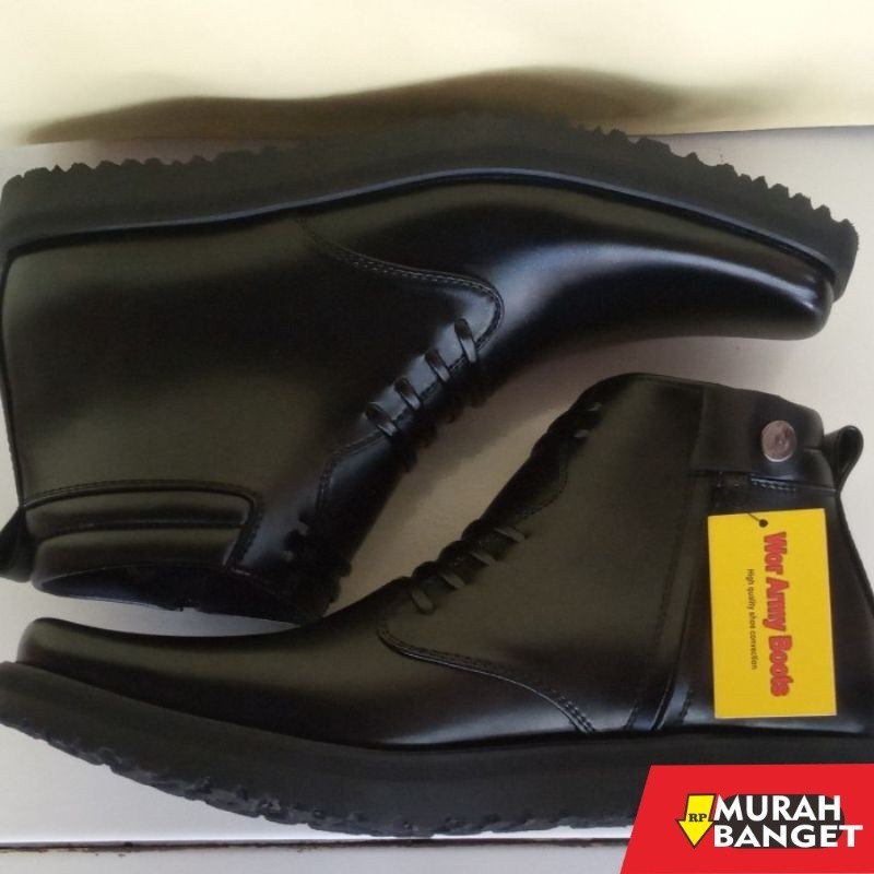 Sepatu pdh- Sepatu PDH Bigh Size  45,46,47 PDH TNI POLRI DISHUB SECURITY