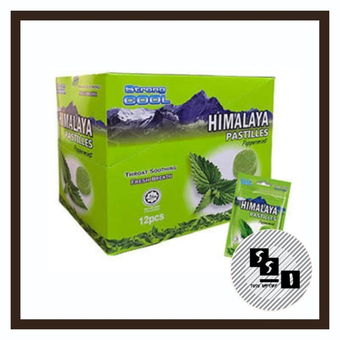 

Himalaya Pastilles Peppermint / Permen Himalaya / permen mentol 12pcs