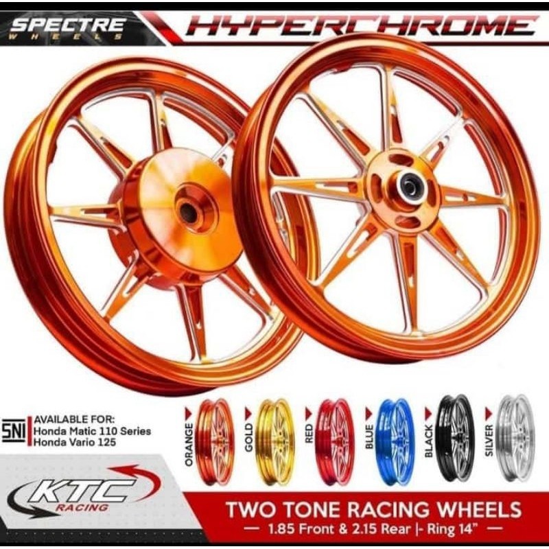 velg racing ktc racing original beat - Vario 110 - Vario 125&150 - Scoopy -  spacy - Genio -  Vario 