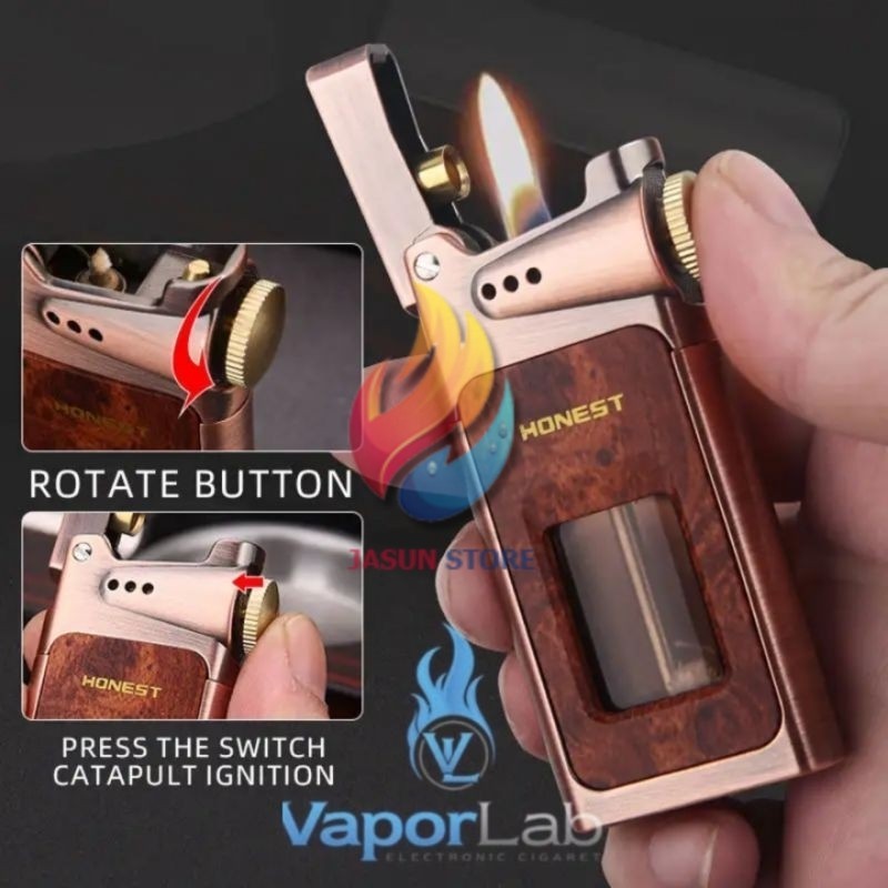 KOREK API SUMBU MINYAK JADUL KLASIK ANTIK VINTAGE TRANSPARAN HONEST