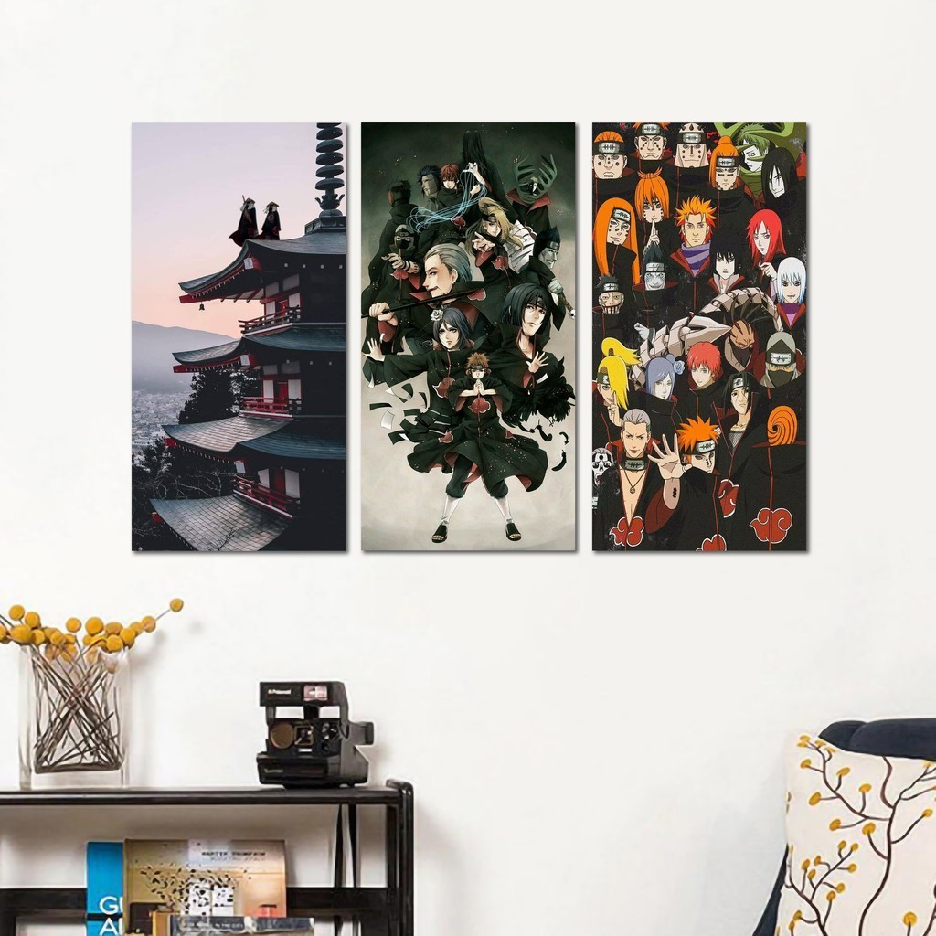 Hiasan Dinding Poster Kayu AKATSUKI [15X30] Wall Decor Pajangan Dinding