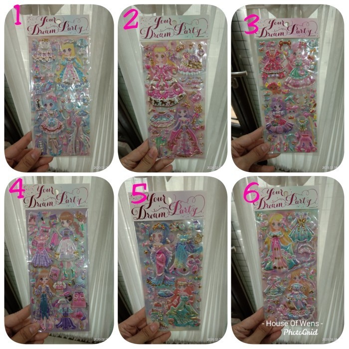 

STICKER PRINCESS TIMBUL DOUBLE - STICKER ANAK LUCU