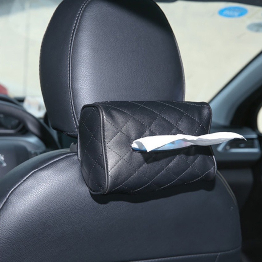 Tempat Tisu Tissue Headrest Mobil Kulit Lucu Mickey Kotak Tisu Mobil Mickey Perlengkapan Penyimpanan