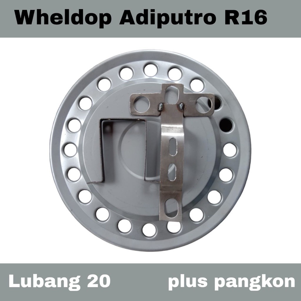 1 pcs] wheeldop adiputro lubang 20 wheldop truk bahan plat besi r16/r15