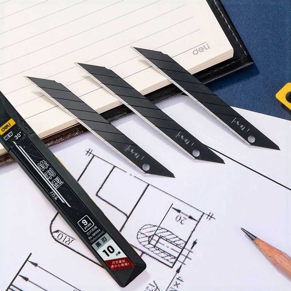 

Deli Isi Cutter Refill Mata Pisau Alloy Steel Snap Off 9mm 10 PCS - DL-DP094