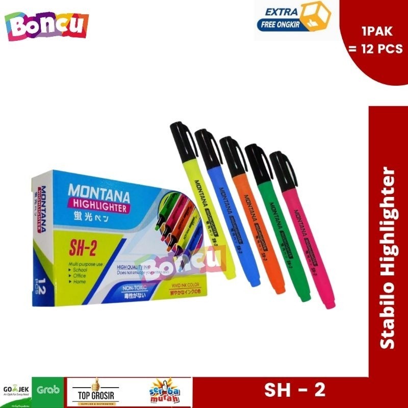 

[ 1 PCS ] BONCU MONTANA Highlighter Pen | Stabilo Pen Montana (SH-2) Best Seller