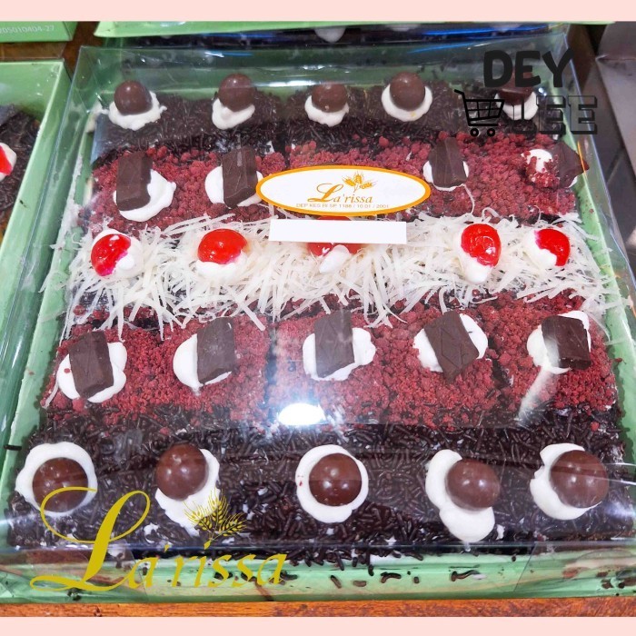 

LARISSA Brownies Lumer Mix isi 25 pcs Meses Coklat | Red Velvet | Keju Bandung