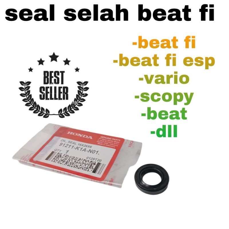 seal selah beat fi  / seal engkol beat fi / oli seal engkol beat - beat fi - Vario - Vario LED - Var