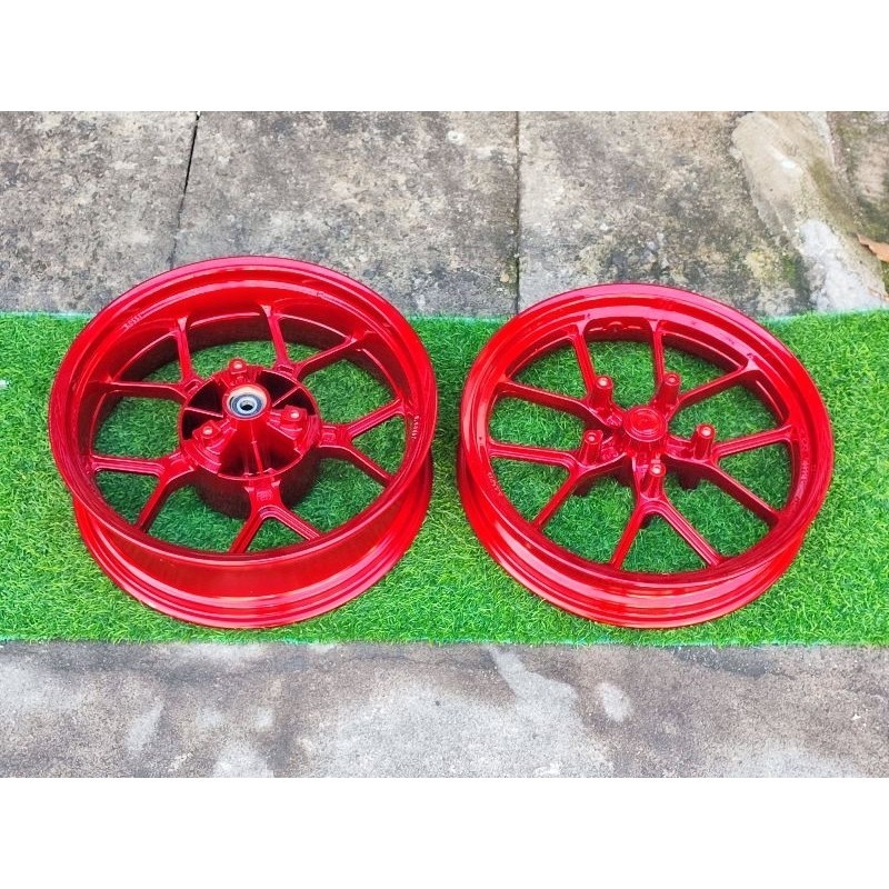 VELG R25 lebar double disk depan VELG MT25 lebar double disk depan RED CANDY