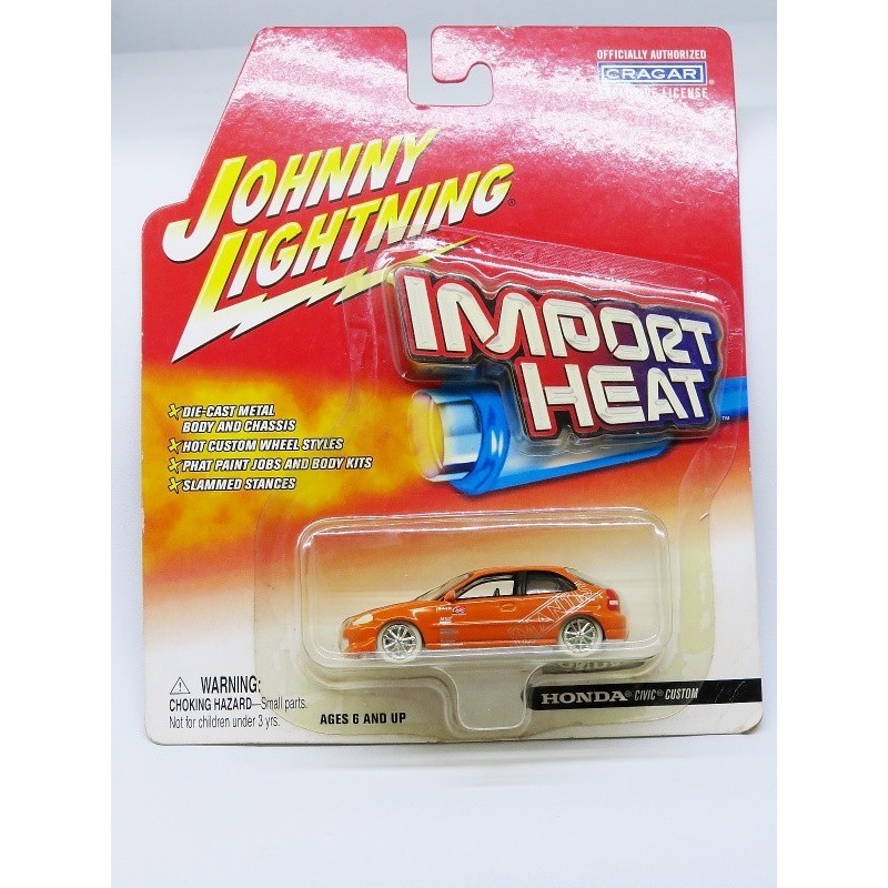 RZ27 Johnny LIghtning Honda Civic Custom - orange White Lightning