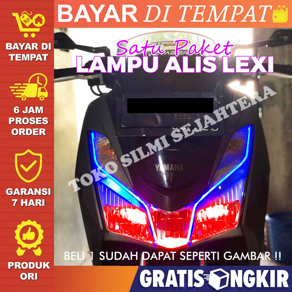 lampu alis lexi free devil eye tinggal pasang lampu variasi lexi headlamp lampu alis aes