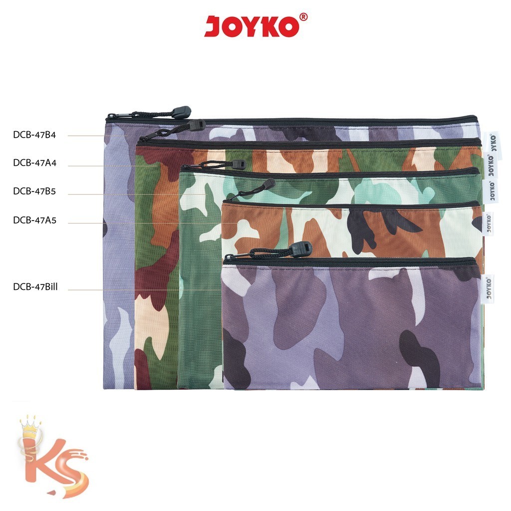 

(KS) Document Bag Tas Dokumen Bahan Kain Motif Army Joyko DCB-47