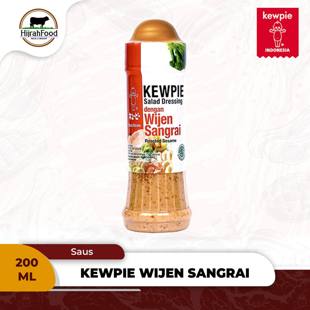 

Kewpie Salad Dressing dengan Wijen Sangrai Roasted Sesame Saus Siram 200 ml