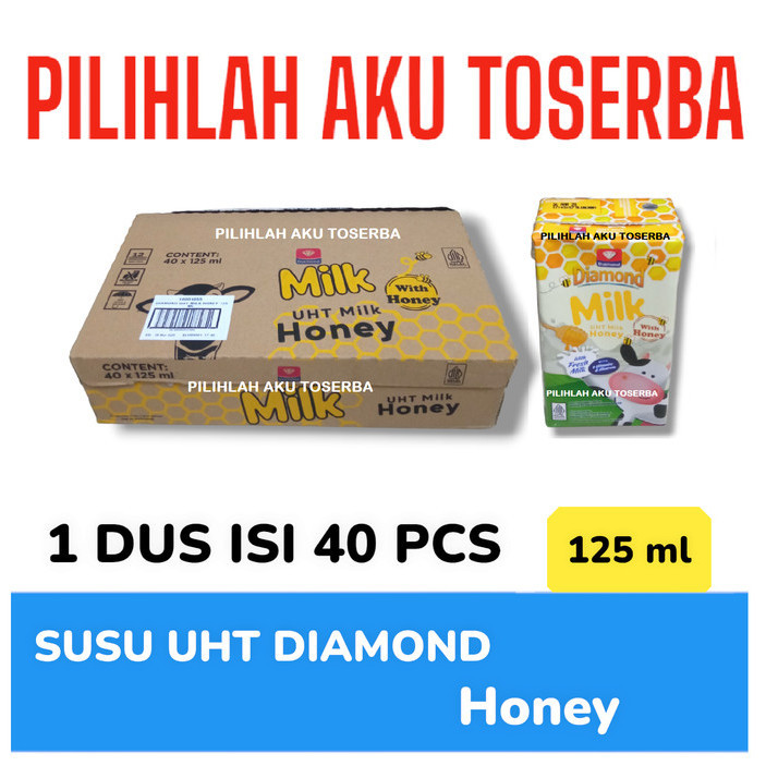

Susu DIAMOND UHT Honey MINI 125 ml - ( HARGA 1 DUS ISI 40 )