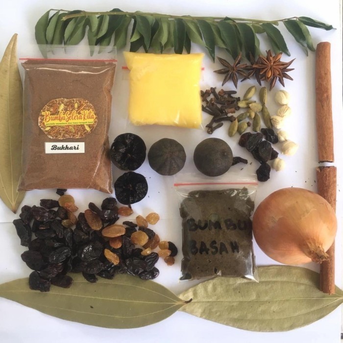 

New Promo-[sukron_86] Paket Bumbu Nasi Bukhari Komplit Uk 2 Kg Beras Bumbu Selera Kita