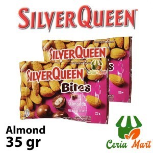 

Coklat SilverQueen Bites 35 gr Almond Silver Queen Kacang Almon