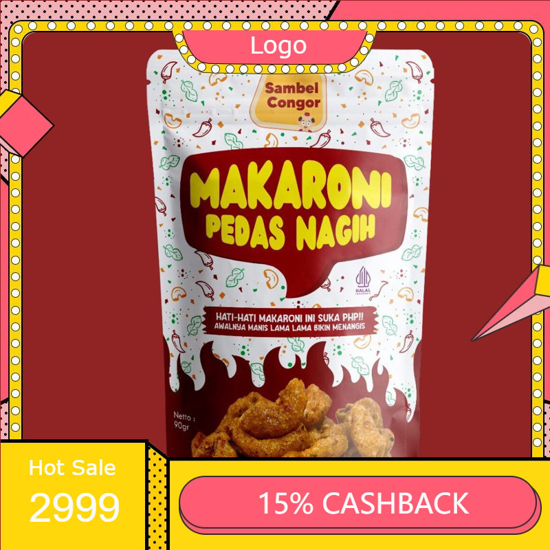 

Makaroni Pedas Nagih by sambel congor snack viral murah INSTAN TERMURAH