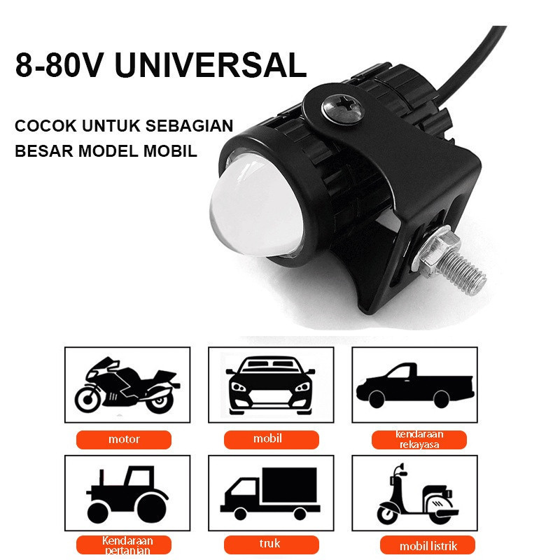Lampu Tembak Laser Led Mini 2 Warna - Lampu Tembak Sorot Foglamp Mini D2 Laser Gun/lampu tembak lase