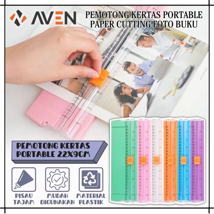 

AVEN Alat Pemotong Kertas A4 A5 Portable 22x9cm Paper Cutting Tool DIY