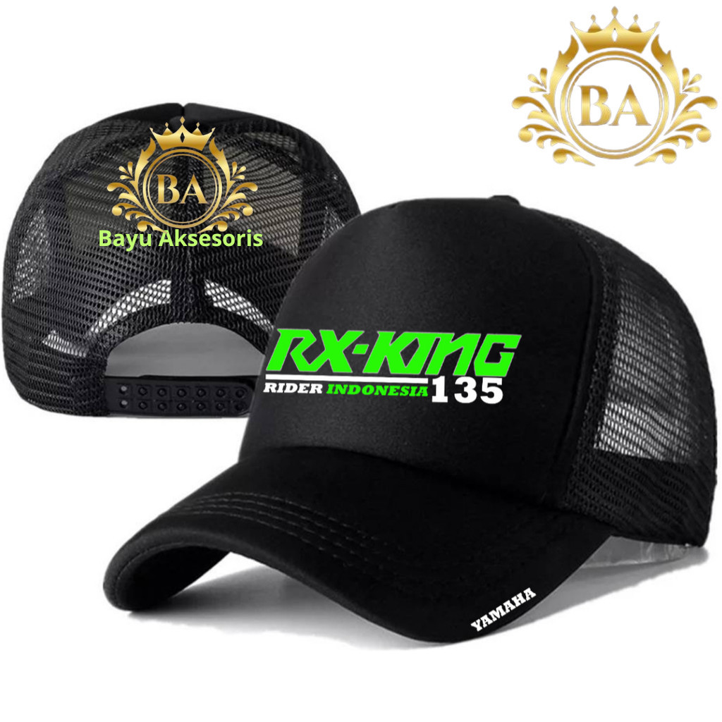 Bayu Aksesoris Topi Trucker RX-KING - Topi Distro RX-KING Logo - Topi RX-KING Premium - Topi Pria De