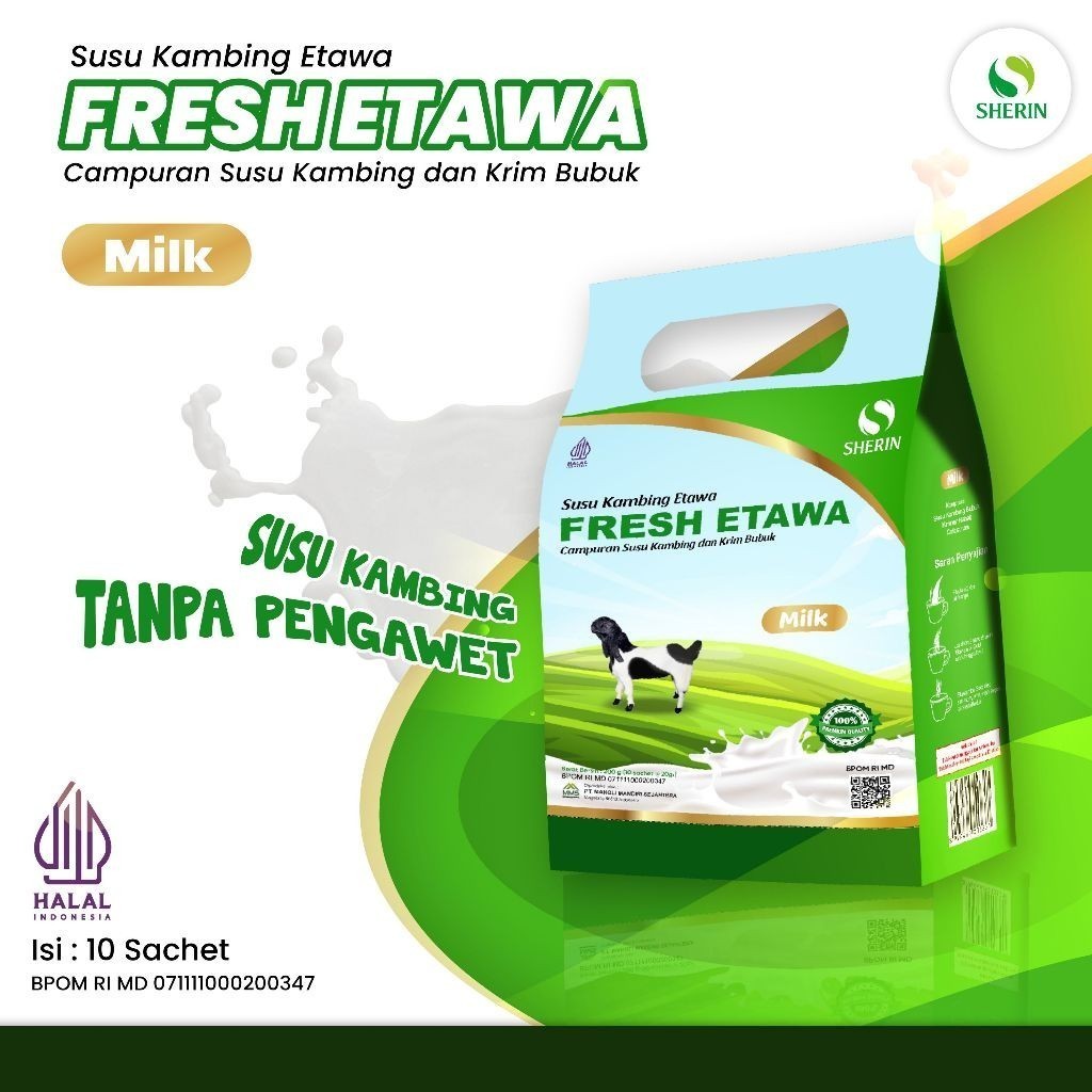 

Susu Kambing Fresh Etawa PREMIUM ORIGINAL Isi 10 sachet