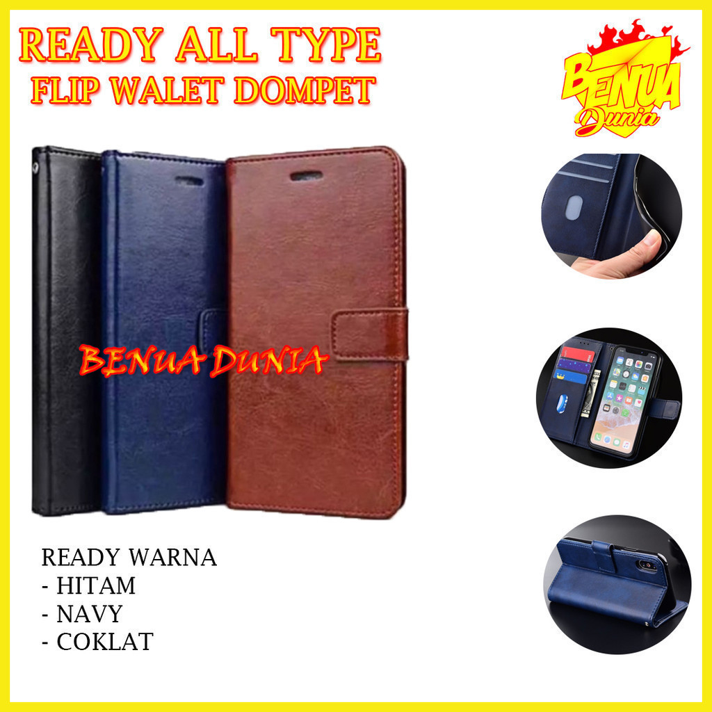 SOFTCASE FLIP WALET DOMPET VIVO Y03 VIVO Y01 VIVO Y15S CASE FLIP - BD